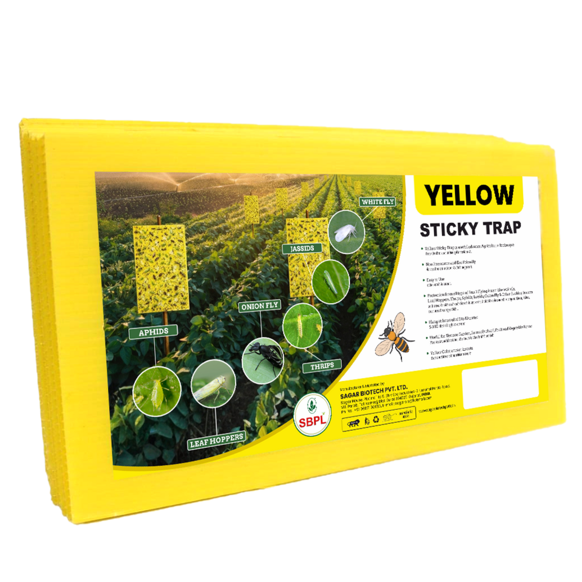 Yellow Sticky Trap Pack of 20 PCS
