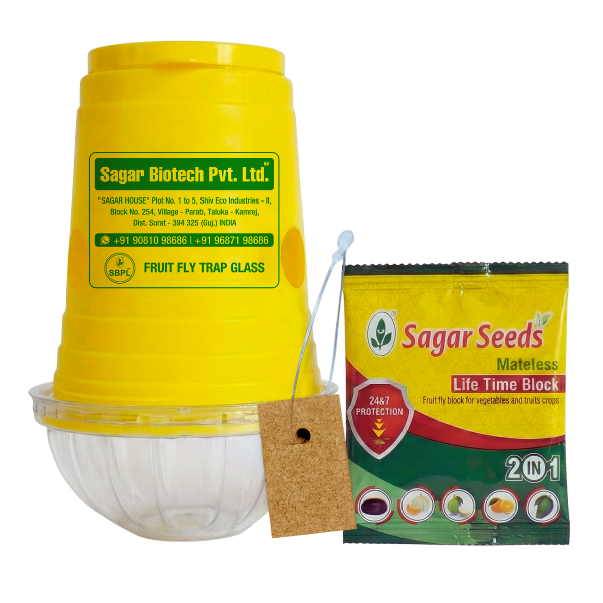 Fruit Fly Block & Fruit Fly Glass Trap